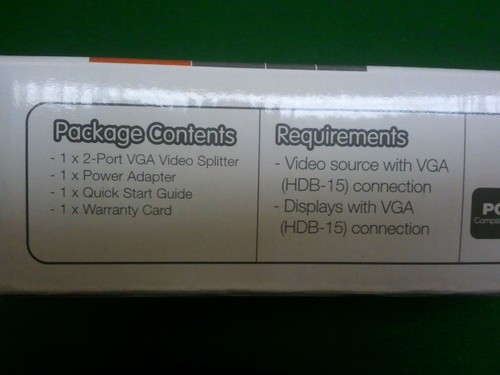 IOGEAR GVS72 2-Port VGA Video Splitter - Bild 8 von 8