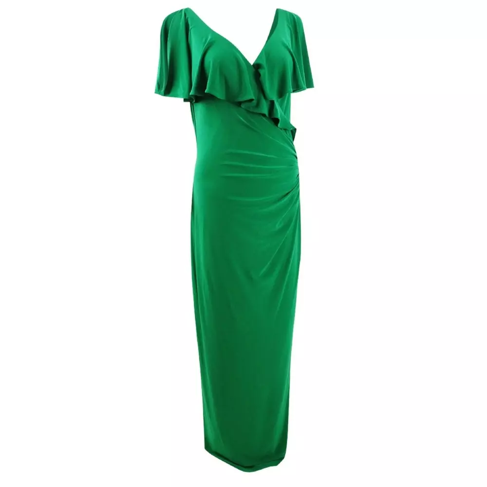 Ralph lauren cold shoulder jersey gown sale