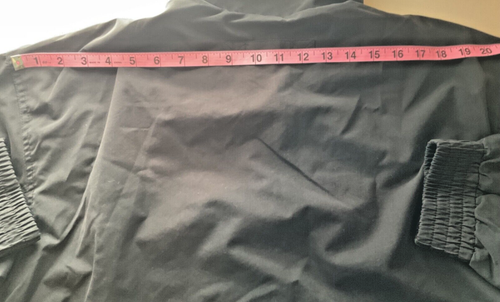 SPEEDO windbreaker vented full zip nylon poly black jacket Men size M pockets - Picture 16 of 21