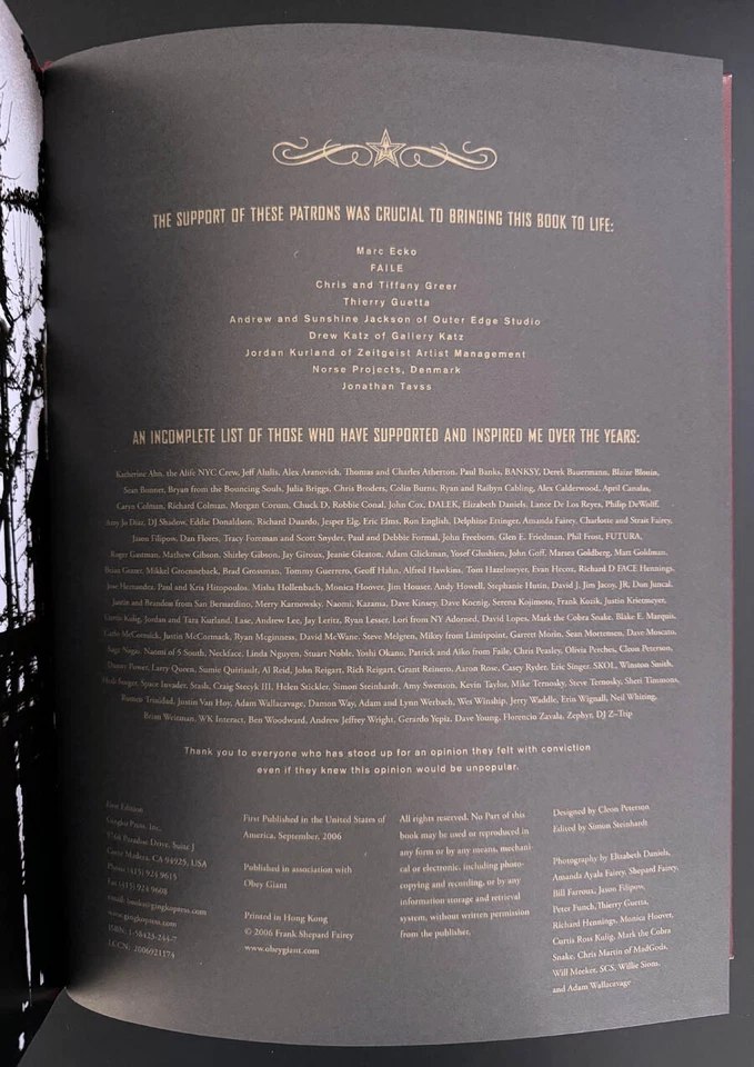 Shepard Fairey SIGNED AUTOGRAPHED Obey Supply & Demand + INSC 1st Ed 1st Print - Image 2 of 4