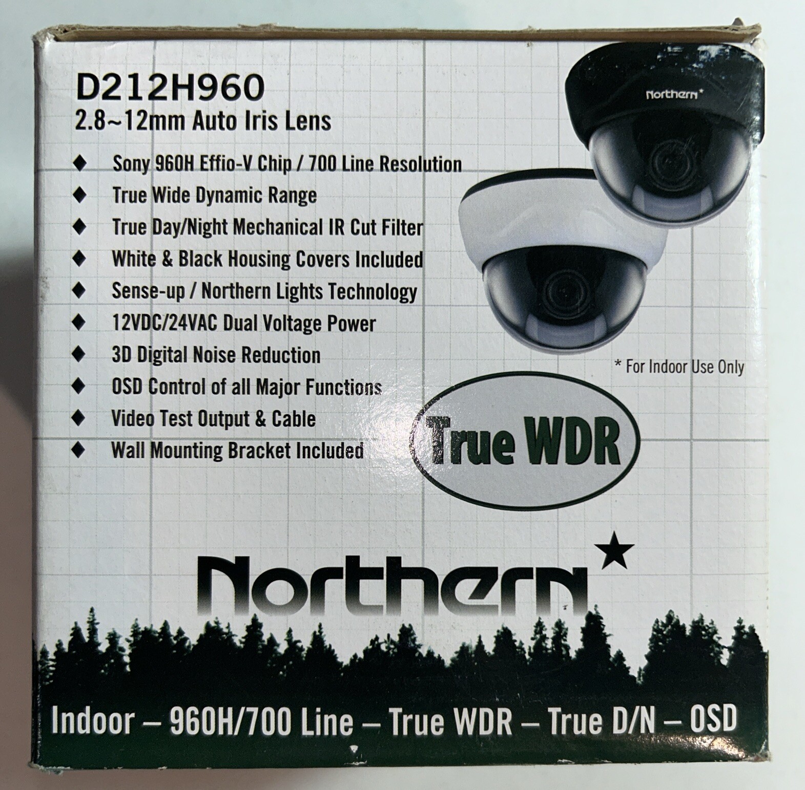 Northern D212HIR960 Security Camera with 2.8-12mm Auto Iris Lens New in Box-image
