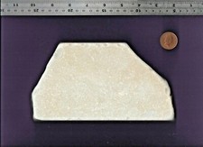 UK NORTH SEA Flat stone slab tile BEACH find 1.31 Kg Sign model art base paint