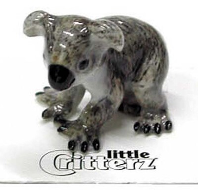   LITTLE CRITTERZ Wild Life Animal Miniature Figurine Koala Sam