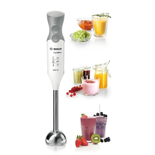 Mixeur plongeant 600W Turbo noir en inox pour soupes et purées maison