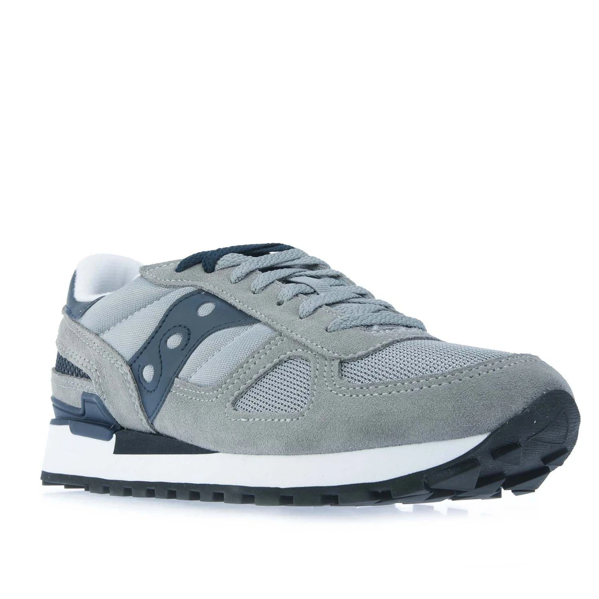 Men s Saucony Shadow Original Lace Up Trainers in Grey