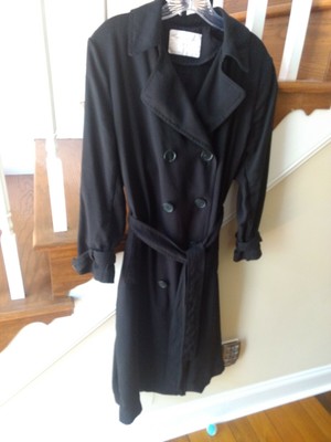 zara black trench coat