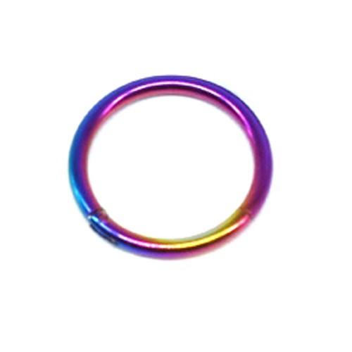 Titanium Hinged Segment Nose Ring For Septum Ear Cartilage Tragus Lip Piercing - Picture 40 of 40