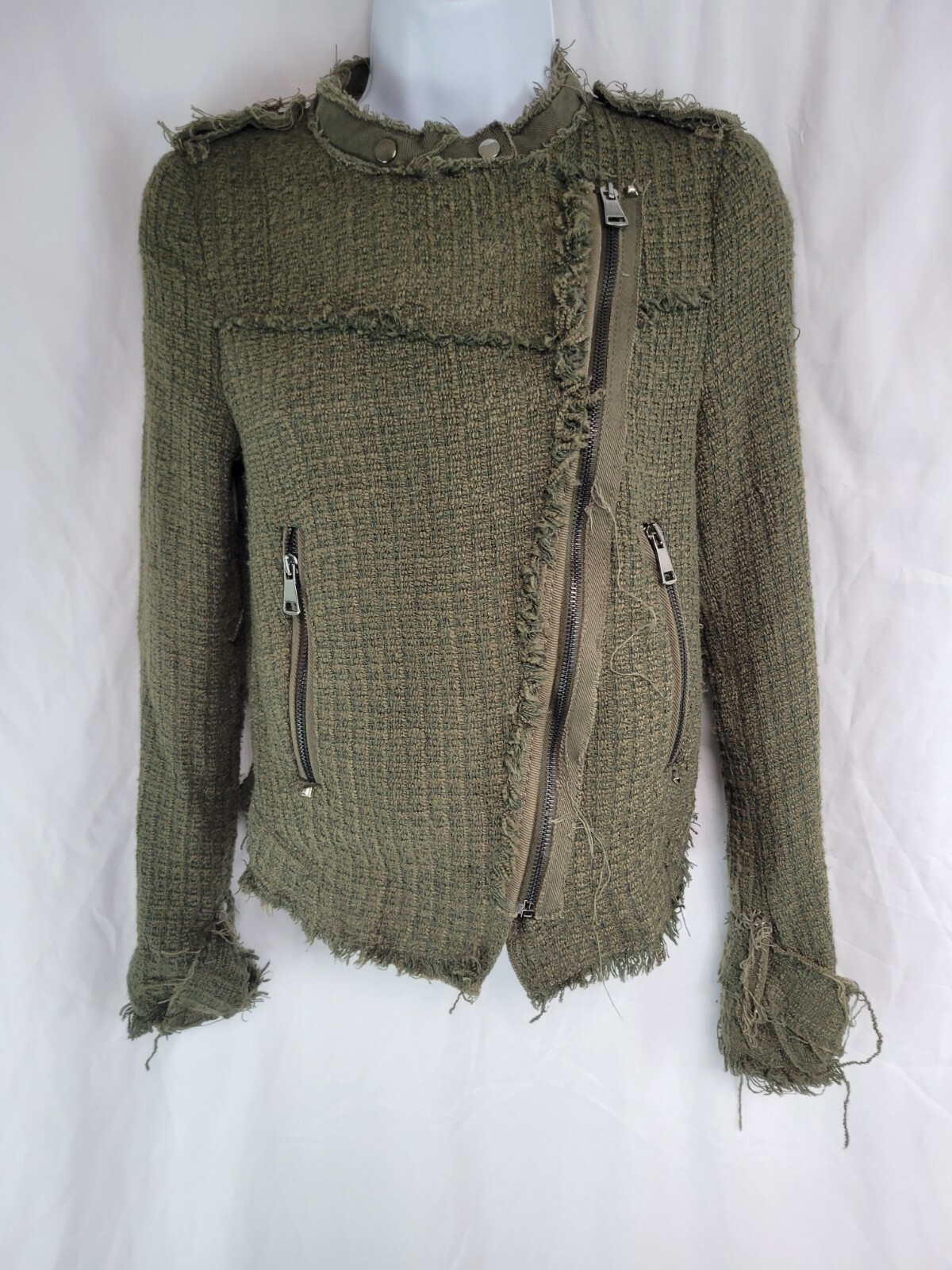 Zara Basic Collection Long Sleeve Full Zip Jacket… - image 1