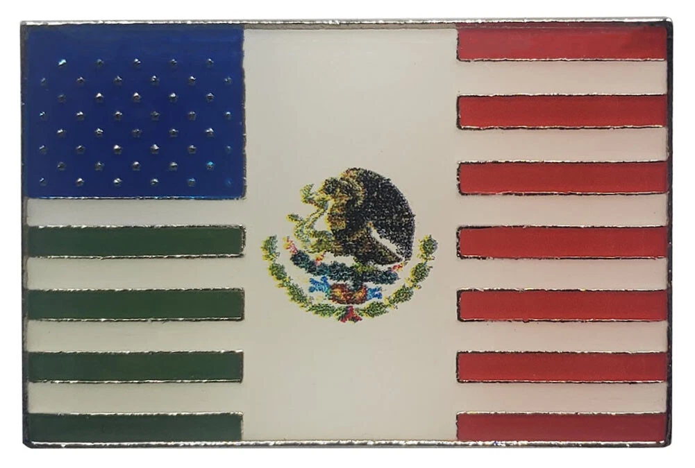 Wholesale Lot of 50 USA American Mexico Combination Friendship Hat Cap Lapel Pin