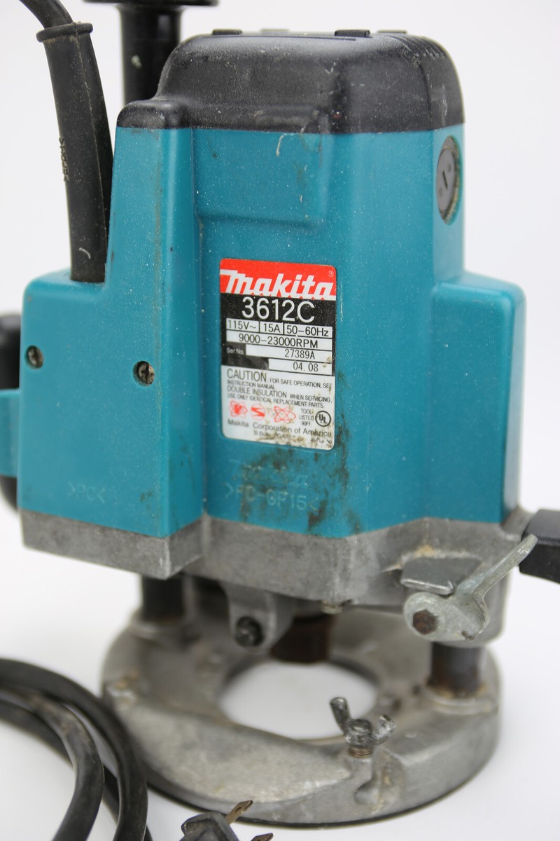 skepsis Trække ud Antage MAKITA 3612C PLUNGE ROUTER 3-1/4 H.P. 115 VOLT Heavy Duty, 1/4" collet. | eBay skepsis Trække ud Antage MAKITA 3612C PLUNGE ROUTER 3-1/4 H.P. 115 VOLT Heavy Duty, 1/4" collet. | eBay