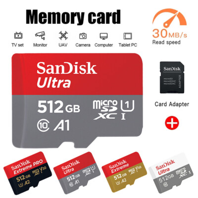 SANDISK Ultra  PLUS microSDXC  UHS I Karte, Micro-SDXC Speicherkarte, 512 GB, 16