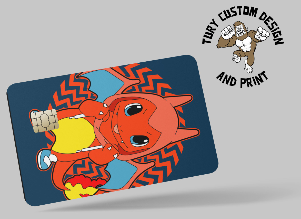 2 pc credit card skin POKEMON