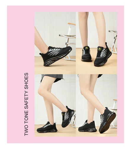 Damen Stahlkappe Sicherheitsschuhe Leichte Schutzschuhe S3 Sneaker Arbeitsschuhe - Bild 22 von 33