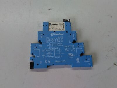 Finder 93.01.0.024 Sockel 34.51.7.024.0010 Relais 1 Wechsler / relay 1PDT 24VDC
