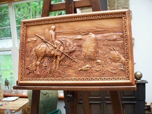 The HERO and the Stone of destiny, FATE, sculpture ,basorelief - Picture 7 of 10