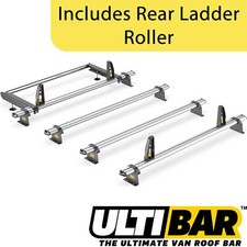 Nissan Interstar Roof Rack 2022-2024 4x Roof Bars + Ladder Roller Van Guard
