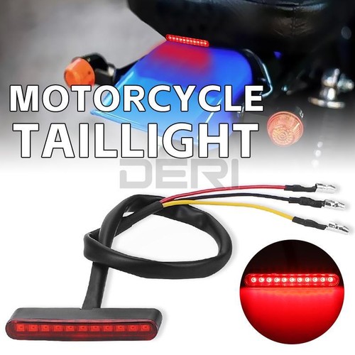 Universal 12V 11LED Motorcycle Brake Tail Light Mini Rear Running Stop Lamp Red - Picture 3 of 8