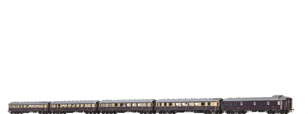 Brawa H0 46466 - Rheingold Schnellzugwagen-Set Der Drg, 5Er-Einheit Neuware-image