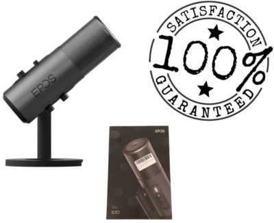EPOS B20 Streaming Mikrofon Gaming USB Microphone mit Tischständer PC/MAC/PS