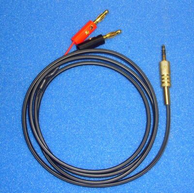 Adapter cable pickup input tube radio banana to 3.5 mm jack mono