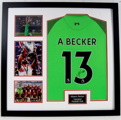 alisson becker signed shirt