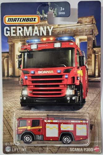 MATCHBOX 2024 SCANIA P360 FIRE ENGINE FREE BOXED SHIPPING
