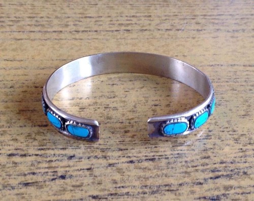 Bracciale Tibetano Turchese Corallo Om Mane Padme Hum - Foto 3 di 9