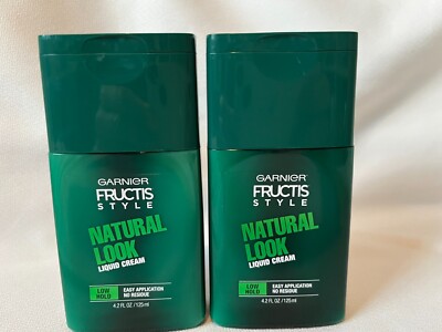 2 Garnier Fructis Style Natural Look Liquid Hair Cream 4.2 fl oz
