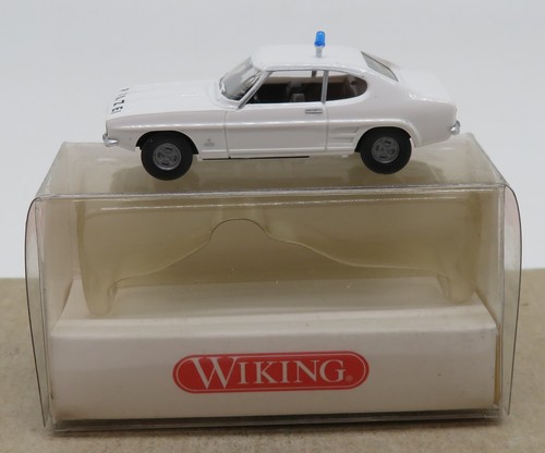 Wiking HO 1/87 Ford Capri White Polizei German Police #8640925 in Box