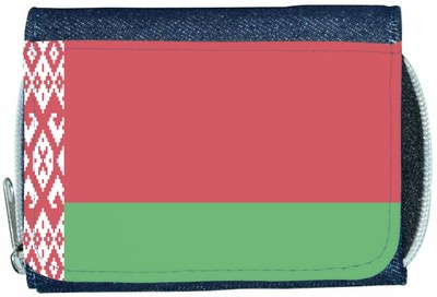 Belarus Flag Denim Geldbörse