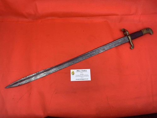 Original Krimkrieg 1855 Lancaster Gewehr Bajonett britisch-deutsches Klingenschwert