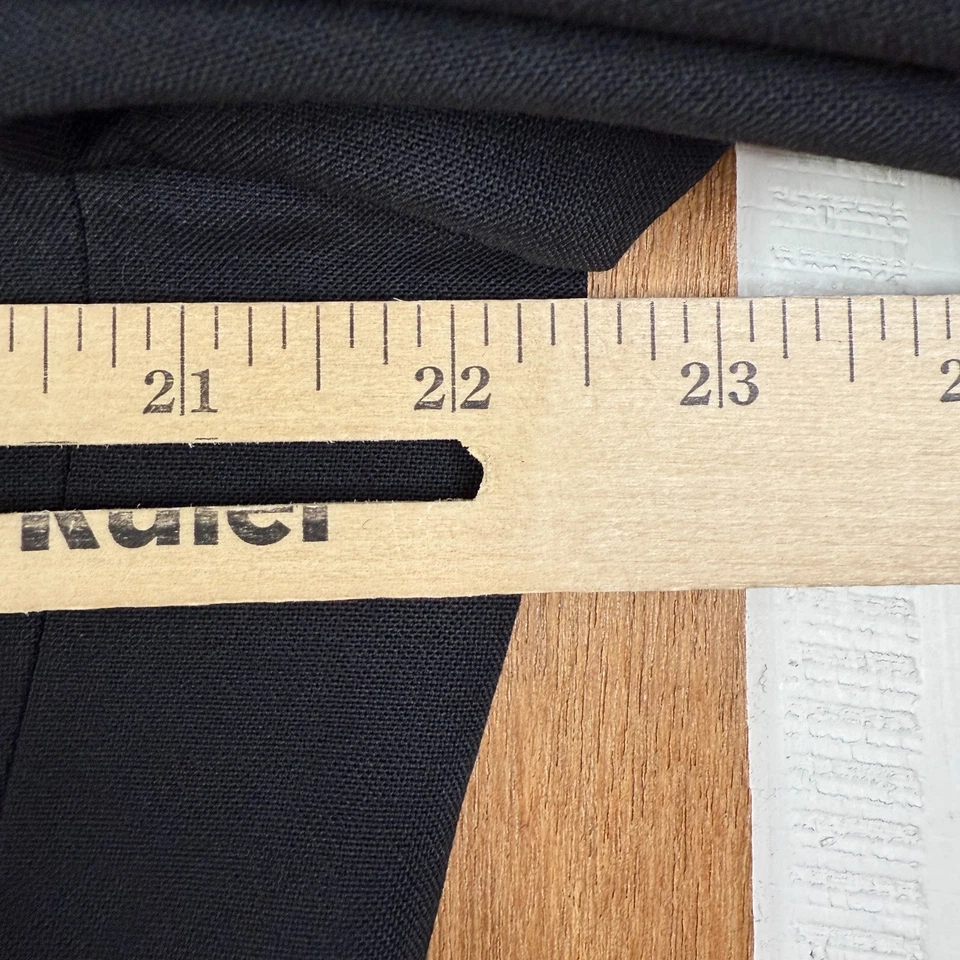 Terno formal vintage smoking masculino peito duplo 42R preto pico lã Bill Blass 6x1 - Imagem 3 de 4