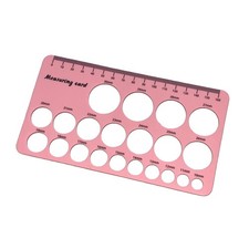 Silicone Nipple Ruler for Flange Sizing Breastfeeding Nipple Measuring Tool Pink
