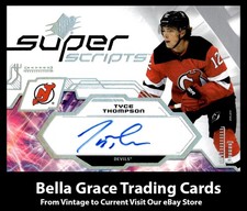 2023-24 SPx Tyce Thompson #SS-TT New Jersey Devils Superscripts Auto NHL Hockey