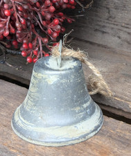 ❤ Kleine Klingel Glocke Zink Metall Antiklook Vintage  Weihnachten mini ❤