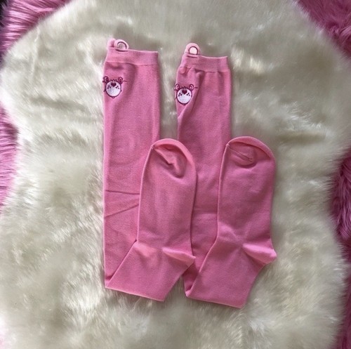 Women’s Care Bears Cheer Bear Pink Hosiery Socks - Picture 2 of 3