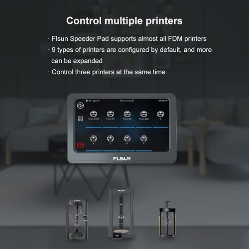 FLSUN Speeder Pad 7" Touchscreen 3D-Drucker-Pad mit Klipper-Firmware EU - Afbeelding 5 van 10
