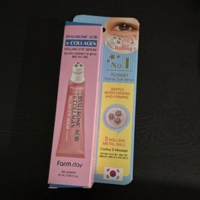 Farm Stay Hyaluronic Acid Collagen Rolling Eye Serum Moisturizing Firming 25ml