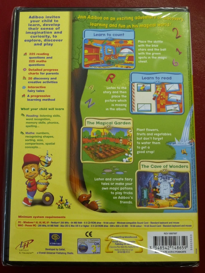 Video Game PC Adiboo Reading & Maths Ages 4-5 MAC NEW SEALED - Image 2 of 2