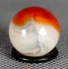 Vintage Marble: NM 19/32 Vitro Agate Phantom Conqueror -One Killer Old Mib