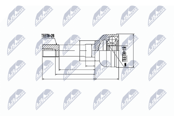 NTY Gelenksatz, Antriebswelle NPZ-SU-023 FüR Suzuki-image