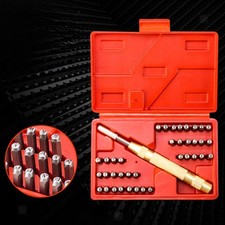 Number and Letter Punch Set Metal Stamping Kit for Imprinting Marking