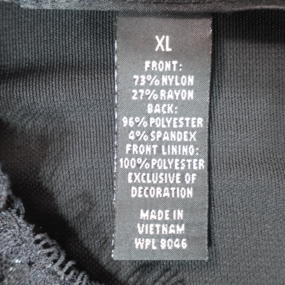 Camiseta sin mangas Whimsigoth para mujer XL negra de encaje sin mangas Fairygrunge Fairygoth Foto 4 de 4