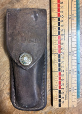 Buck 110 Folding Hunter Tan leather Sheath - Sheath Only - NO KNIFE