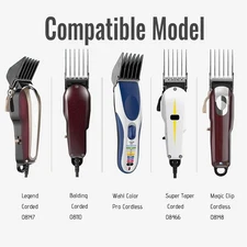 AFANSO 8pcs Mega Hair Clipper Guards Gray for Wahl Clippers