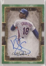 2018 Topps Five Star Green 8/15 Darryl Strawberry #FSA-DT Auto 5m1