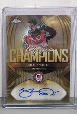 2026 Topps Chrome Olympics Champions Auto Shaun White /50 Gold Medal Match OMEGA