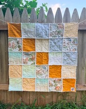 Handmade Bear Rag Quilt: Honey Pot Bear Tiger Baby Blanket