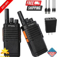 Long Range Walkie Talkie 2 Set 50 Mile Two Way Radio Charge Headset Waterproof