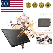 Inspiring M10K 10x6 Inch Tablet with Battery-Free Stylus - Ideal for Digital Art